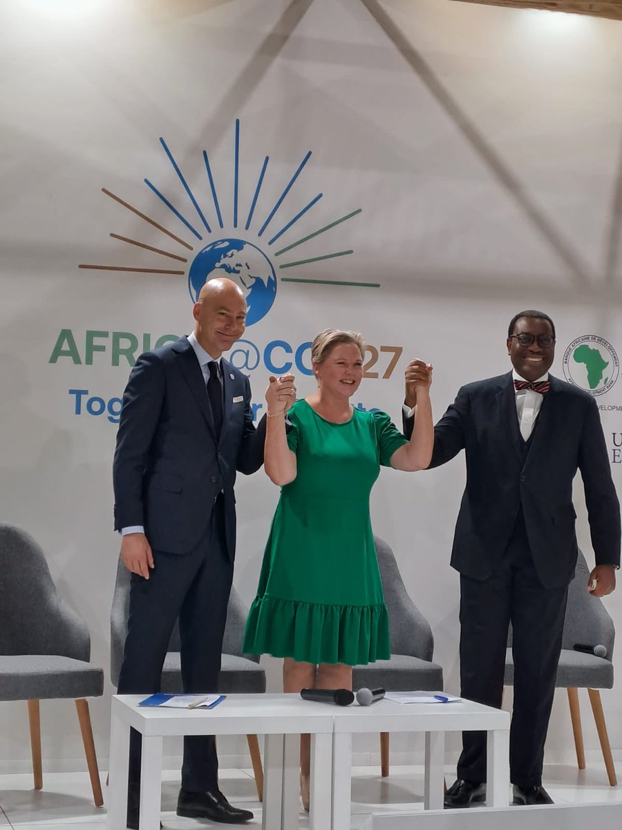 So impressed by @AfBD_Group, who will introduce youth markers as part of lending operations to enhance youth access to funding. Many thanks to <a href="/AnneBeathe_/">Anne Beathe Kristiansen</a>, <a href="/akin_adesina/">Dr. Akinwumi A. Adesina, CON, CGH</a> and @PVV_GCA for believing in youth innovations in the fight against #climatechange (&amp; congrats to winners!)