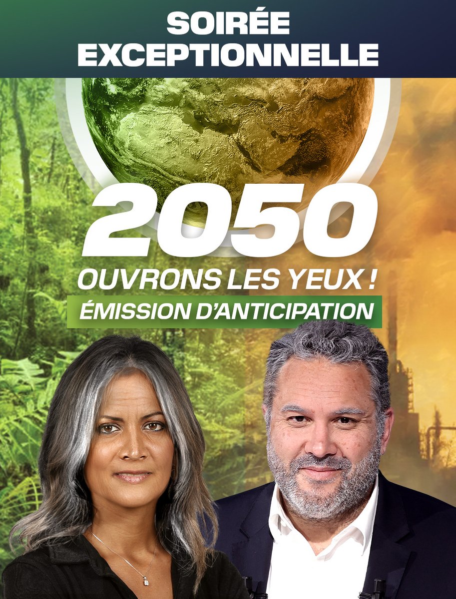 🟢2050 : OUVRONS LES YEUX ! 🌍Une émission d'anticipation présentée par @Bruce_Toussaint avec @AureCasse en direct de 2050 🗣️ Pour aller plus loin, BFMTV propose sur son site une expérience immersive dans le metaverse. 📺Lundi 14/11 à 20h30 sur @BFMTV #BFMTV2050