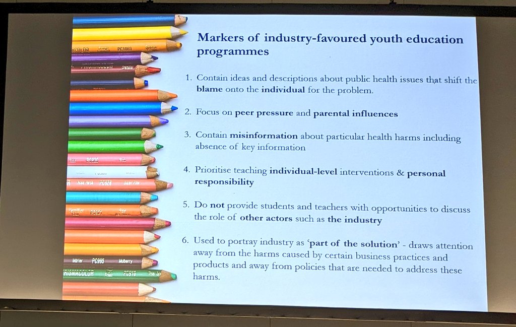 Signs your kid's education program might have been designed by a harmful industry, 
e.g. Alcohol, gambling, fossil fuels, guns...
(!!!)
#cdoh
#EPH2022
