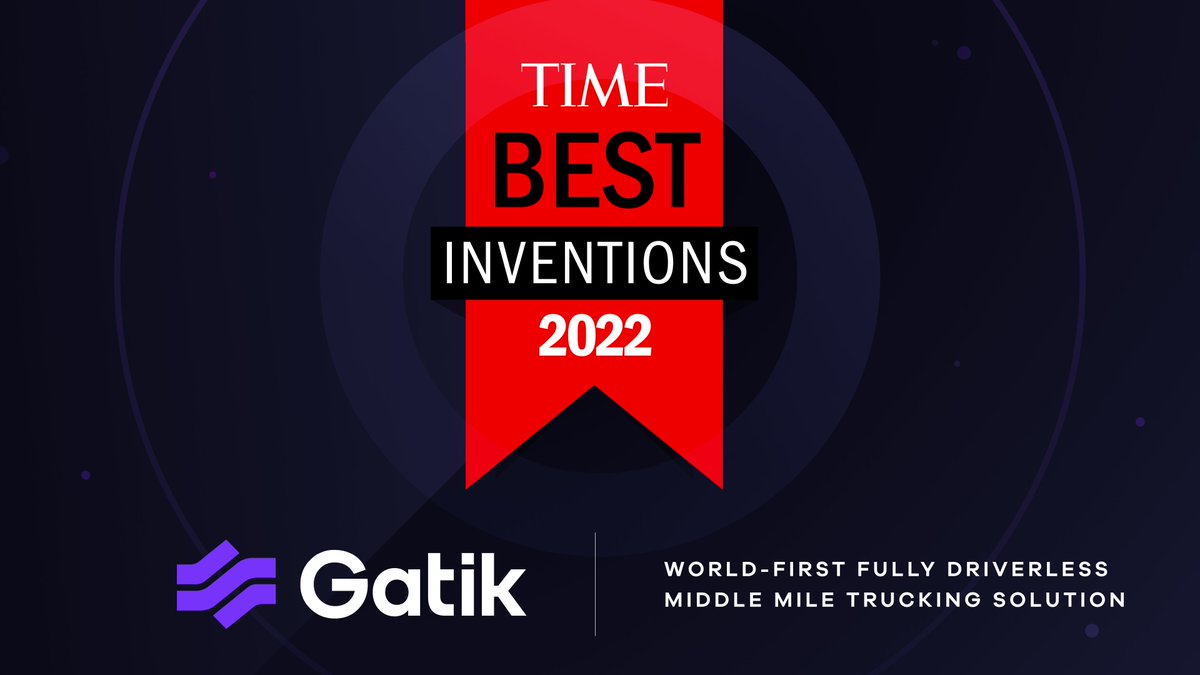 Gatik_AI's tweet image. We’re honored to be named on @TIME Best Inventions of 2022 list for developing and deploying the world’s first fully driverless trucking solution with @Walmart. You can find Gatik in the transportation category: time.com/best-invention…