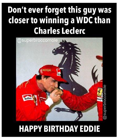 Happy birthday Eddie Irvine   