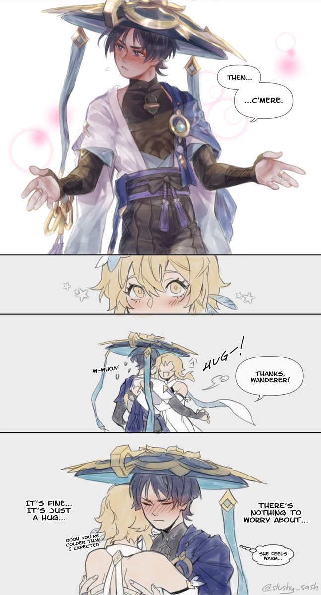 slushy_sash's tweet photo. [ Earning Trust ]
a silly little scaralumi comic to spread my tsundere scara agenda <3
#Genshinlmpact https://t.co/UBDPVugrr9