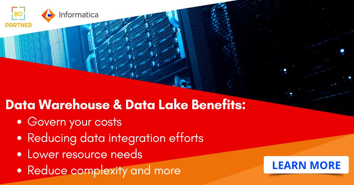 Data Warehouse &amp; Data Lake Benefits:
- Govern your costs
- Reducing data integration efforts
- Lower resource needs
- Reduce complexity.
Learn More: partnerbo.co/data-warehouse…

#snowflake #dataanalytics #datawarehouses #data #dataintegration #dataanalytics #Business