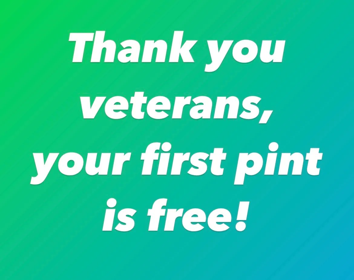 It’s Friday eve and we are getting ready for the weekend! Tomorrow is Veterans Day and we are celebrating veterans with their first pint on us. 

Come check us out Friday from 3-7 and thank a veteran!

#liveanoddlife #nhbrewers #nhbeer #nhcraftbeer