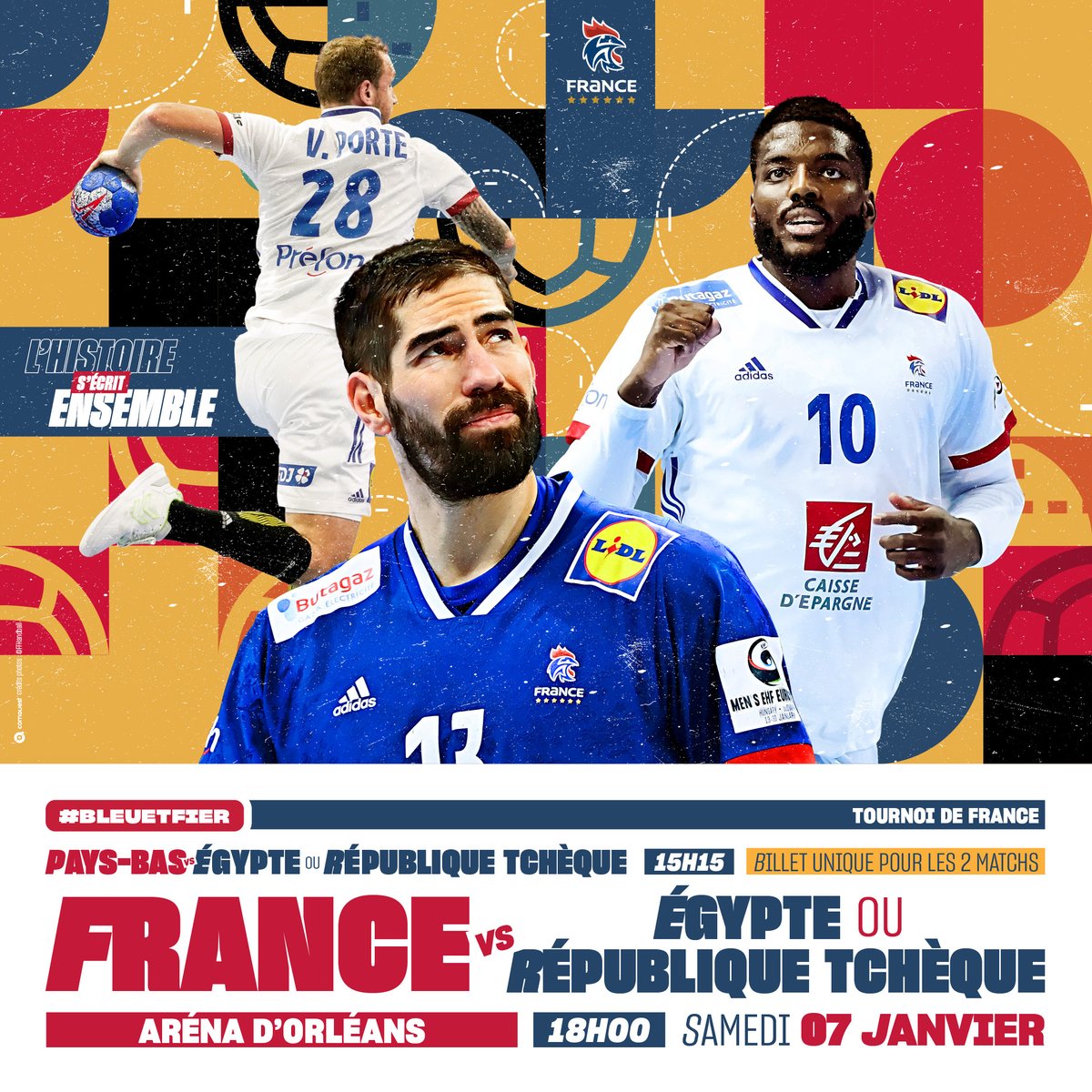 📣 ORLÉANS, LES BLEUS ARRIVENT 🔥
Les BLEUS débarquent à Orléans pour l'inauguration de sa nouvelle Arena à l'occasion des finalités du Tournoi de France 👊🇫🇷
<a href="/ValHand28/">Valentin Porte</a>, on t'attend de pied ferme 🫶
Une ambiance de folie dans une Arena flambant neuve
🎟️ bit.ly/3RXajTT