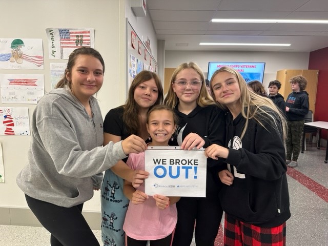 N.U.T.R.I.T.I.O.N. BREAKOUT - BHMS 
Food Facts - 
1. Applesauce was the first food eaten in space.
2. Broccoli contains more protein than steak.
3. Raspberries are a member of the rose family.
4. Lemons floats but limes sink.
5. Original carrots were purple &amp; yellow, not orange.