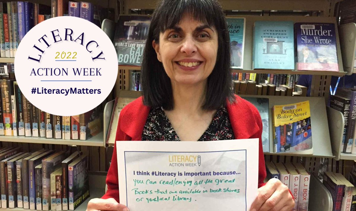 I think #Literacy is important because... 'You can read and enjoy all the great books that are available in bookstores or your local library.'

#LiteracyMatters #LAW2022 #LiteracyChangesLives