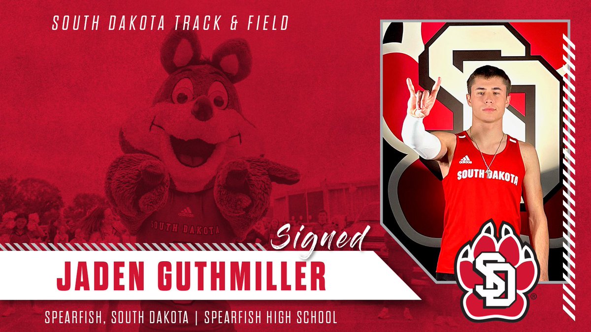 𝓦𝓮𝓵𝓬𝓸𝓶𝓮 to the Coyote family, Jaden! 🖋️

#GoYotes x #WeAreSouthDakota 🐾