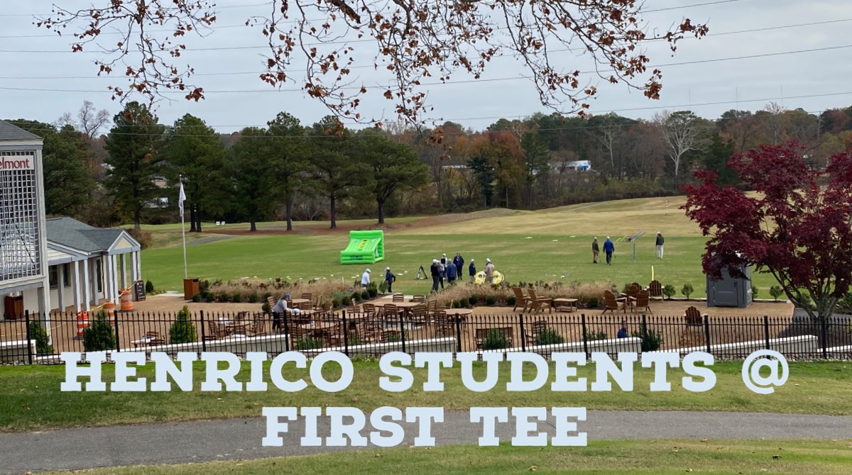 Another beautiful morning for @HenricoSchools elementary students from Baker, Sandston & Laburnum to experience #Golf with @firstteeRVA for #deeperlearning @HCPS_Innovates