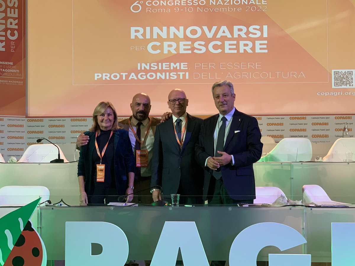 Tommaso #Battista è il nuovo presidente nazionale della #Copagri; subentra a Franco #Verrascina e sarà accompagnato dal nuovo vicepresidente Giovanni #Bernardini.

Dettagli su bit.ly/3fU3ANb.
Foto su bit.ly/3EmCk36.