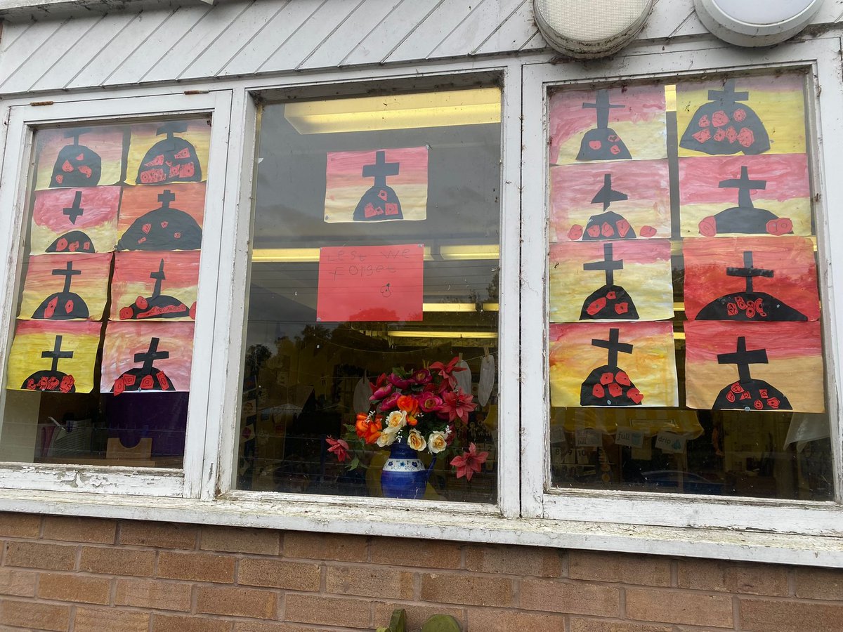 Mrs_A_Freeman's tweet photo. At the going down of the sun, and in the morning we will remember them @SychdynSchool #RemembranceDay  #LestWeForget https://t.co/C86OkNJKEv
