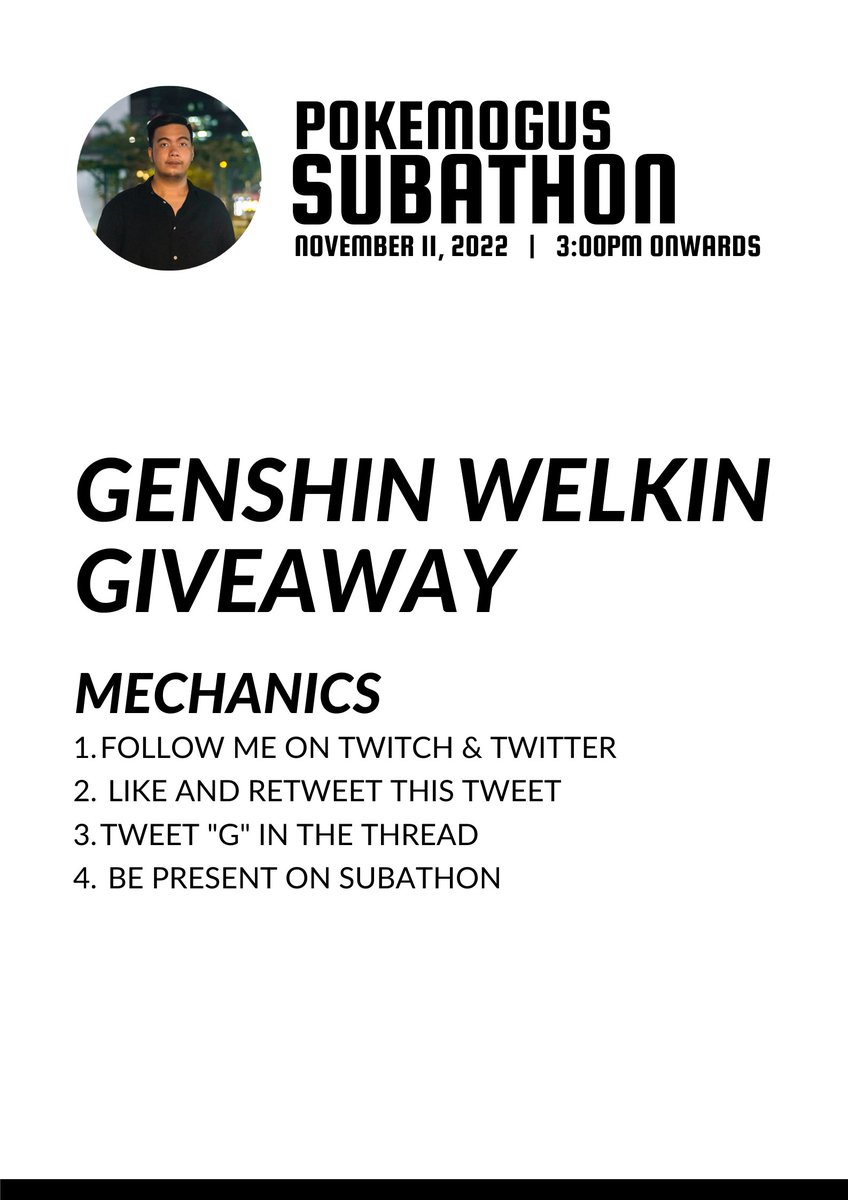 pokemogus's tweet photo. Genshin Welkin Giveaway deets!!! This is available to anyone so just follow the steps below and ill list your names for the draw tomorrow.

Winners will be DM'd personally. https://t.co/tSqzSz13oe