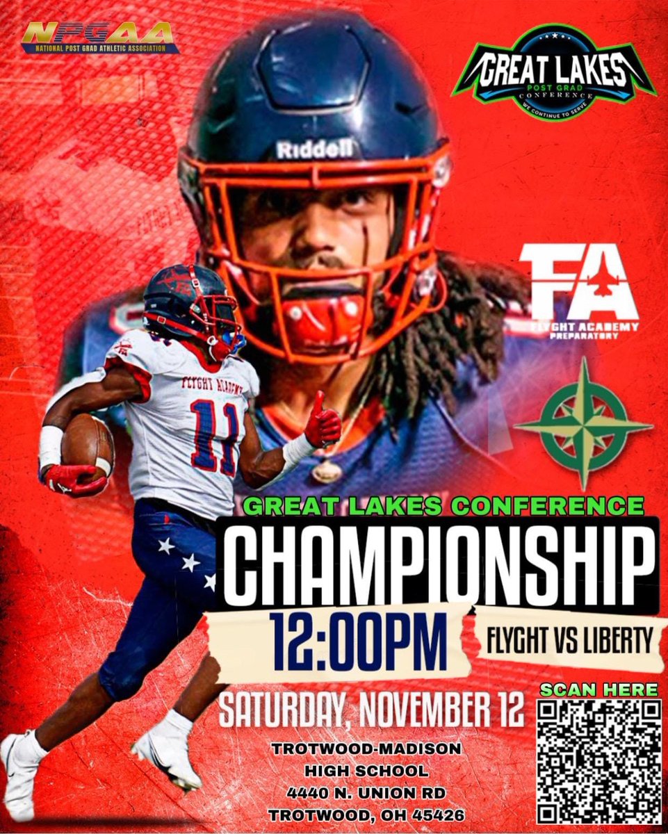 The Flyght Academy (@flyght_academy) on Twitter photo ✈️🏀Come watch the rematch between <a href="/FlyghtPrepFB/">FlyghtPrepFootball</a> & the defending national champion Liberty Prep @LPSA_FREEDMEN . Click the link to purchase you tickets ASAP! loom.ly/yNM3fKE #flywithus #flyghtacademy #flyghtprepfb #takeflyght #championship <a href="/GreatLakesPGC/">Great Lakes Post Grad Conference</a> <a href="/TheNPGAA/">National Post Grad Athletic Association</a> ✈️🏀Come watch the rematch between <a href="/FlyghtPrepFB/">FlyghtPrepFootball</a> & the defending national champion Liberty Prep @LPSA_FREEDMEN . Click the link to purchase you tickets ASAP! loom.ly/yNM3fKE #flywithus #flyghtacademy #flyghtprepfb #takeflyght #championship <a href="/GreatLakesPGC/">Great Lakes Post Grad Conference</a> <a href="/TheNPGAA/">National Post Grad Athletic Association</a>