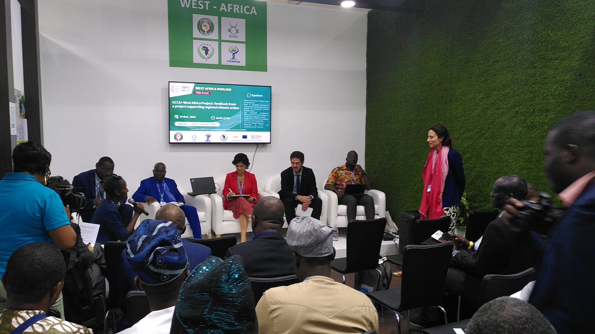 expertisefrance's tweet photo. Retour d'expérience du programme #GCCAPlus AO:
atelier de soutien à l’action régionale climat sur le #PavilionWestAfrica en présence de @CarlaMontesi
la directrice Green Deal de @EU_Commission
Plus sur le projet
⬇️
🖱️https://t.co/FJw7XsaQJE
#ActionClimat #EUGCCAPlus #COP27 https://t.co/Oi7IuGs0dc