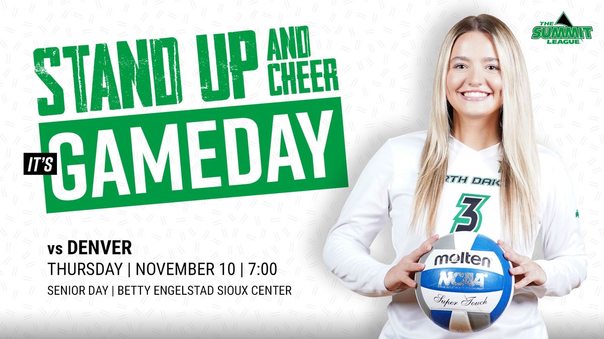 Gameday in Grand Forks!

🆚Denver
⏰7 PM
💻bit.ly/3WUhlMn
📊bit.ly/2R1geIQ
🎟bit.ly/3NbHou0
🎉Senior Night

#UNDproud | #LGH