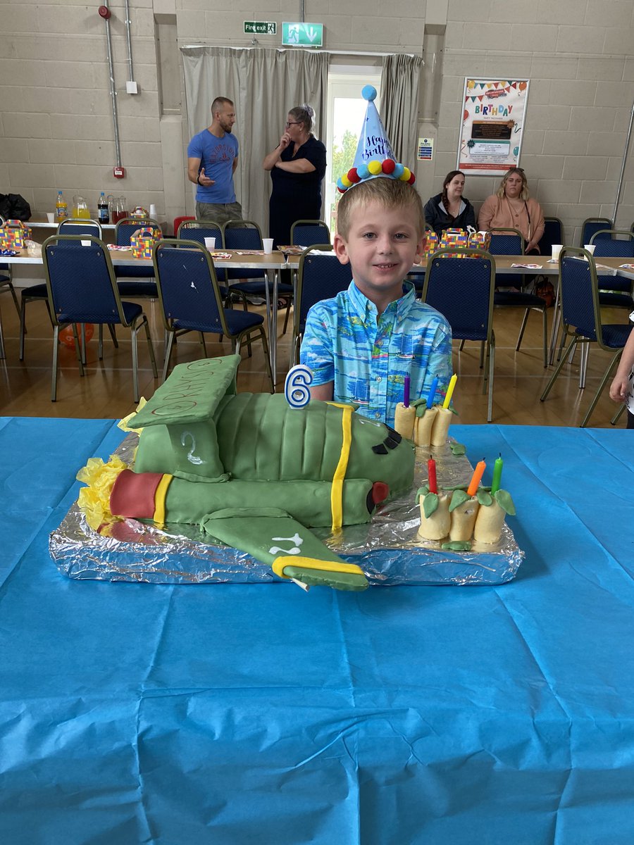 hrvaughan's tweet photo. A bit late posting this, but proof if ever it were needed that love of @GerryAndersonTV can last forever. My mum made us #Thunderbirds cakes as children because we were huge fans. Now I am making cakes for my own children as they are too. https://t.co/E6x0ZGPULY