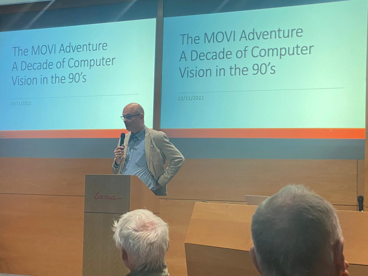 inria_grenoble's tweet photo. @raduhoraud @Inria @RobotLearnInria @GipsaLab [ÉVÈNEMENT 📣]

Suite de ce #colloqium pour le départ en retraite de @raduhoraud !

Qui est-ce ? 🤔
C'est @_Patrick_Gros le directeur du centre @Inria_Rennes !
Saviez-vous qu'il a été le directeur de notre centre ? https://t.co/JMry1aHYU4