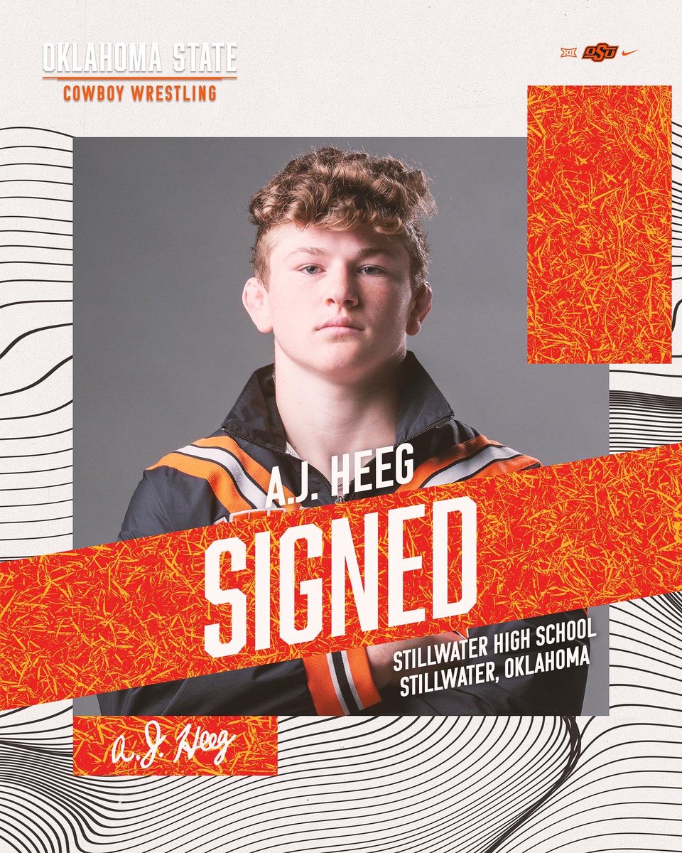 It’s official, <a href="/AJ_Heeg/">AJ Heeg</a> is a Cowboy 🤠

#HomeOfWrestling I #GoPokes