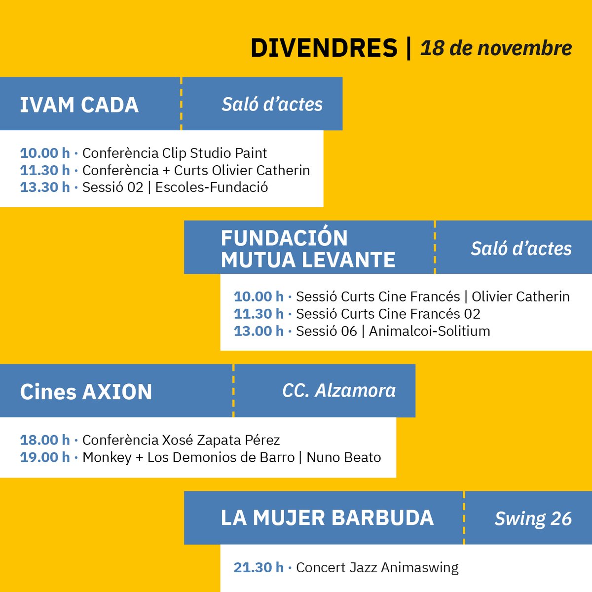 animalcoi's tweet photo. 🎉 COMENÇA EL COMPTE ENRERE PER A #ANIMALCOI22!!
💙 Ací teniu la programació completa de les activitats de la segona edició del festival!
👉 També podeu descarregar-ho a l'enllaç de la nostra bio.
👉 Entrada lliure per a totes les activitats fins a completar aforament. https://t.co/LNxEL5ONig