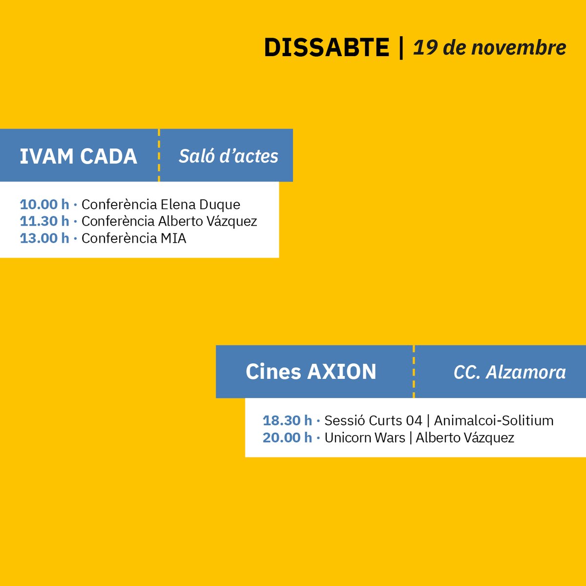 animalcoi's tweet photo. 🎉 COMENÇA EL COMPTE ENRERE PER A #ANIMALCOI22!!
💙 Ací teniu la programació completa de les activitats de la segona edició del festival!
👉 També podeu descarregar-ho a l'enllaç de la nostra bio.
👉 Entrada lliure per a totes les activitats fins a completar aforament. https://t.co/LNxEL5ONig