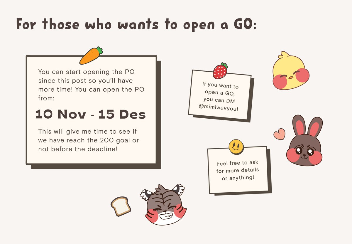 mimiwuvyou's tweet photo. Here are the details of the KooKoo plushie for fwends that are interested to adopt KooKoo and GOs that are interested in opening one! 🥺 https://t.co/43vRu9LYTt