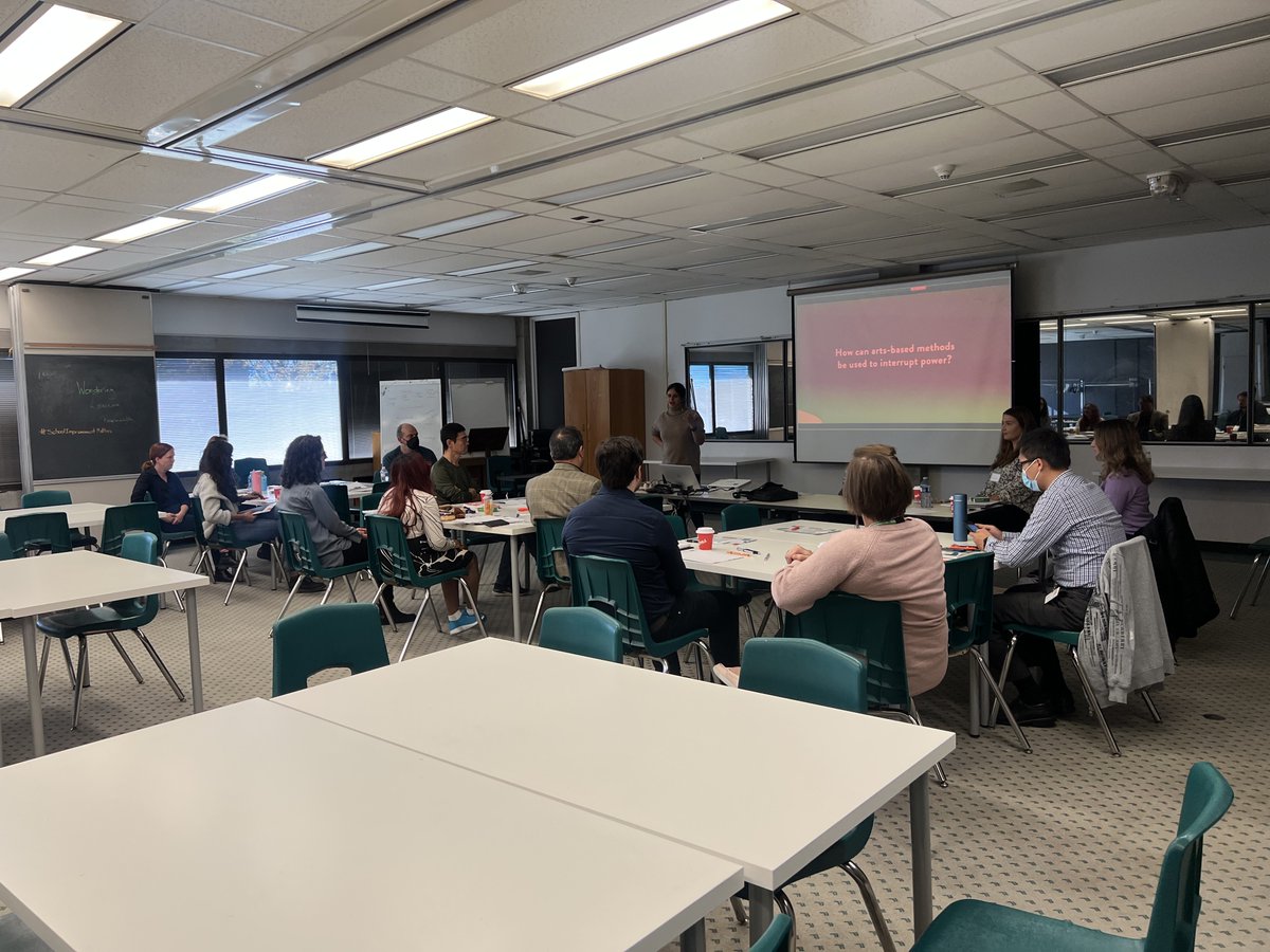 REXforYouth's tweet photo. Yesterday we ran an #ArtsBasedResearch workshop for @TDSB staff, and we're so proud of how it went! Check out these pictures of the workshop and our amazing dream team! 🤩

#YouthWork #YouthON https://t.co/Mmw9Svwi81