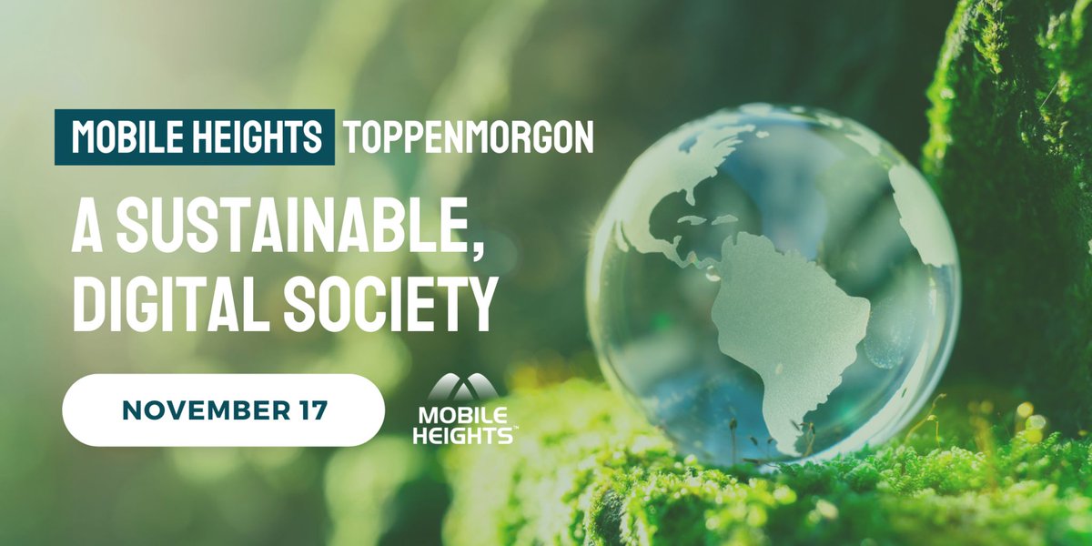 Next week ✨ November 17 ✨ join  TOPPENMORGON an event organized by @MobileHeights for a deep-dive into sustainable developments of technology ⚙.

November 17 / 08:30 - 10:00
STUDIO Meetingpoint- Malmö. Register: lnkd.in/dw-8TRkp (spots are limited!)
Register now!