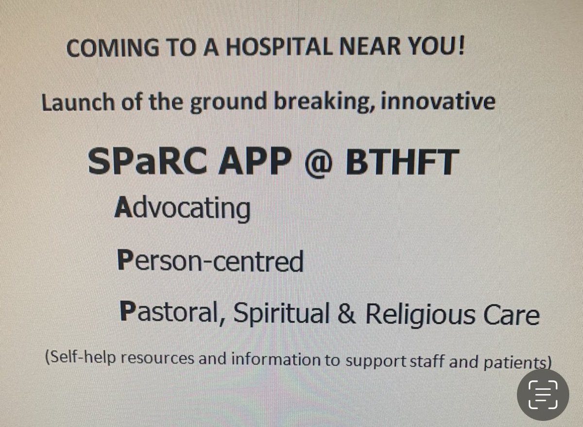 bthftSPaRCTeam's tweet photo. Work in hospital or with a diverse group of people? Want instant access to guidance on different faiths/beliefs to provide religious/culturally sensitive care? Countdown is on to launch our groundbreaking App! Resources available at your fingertips.Coming soon @BTHFT @Mel_Pickup https://t.co/9xOM3j39iw