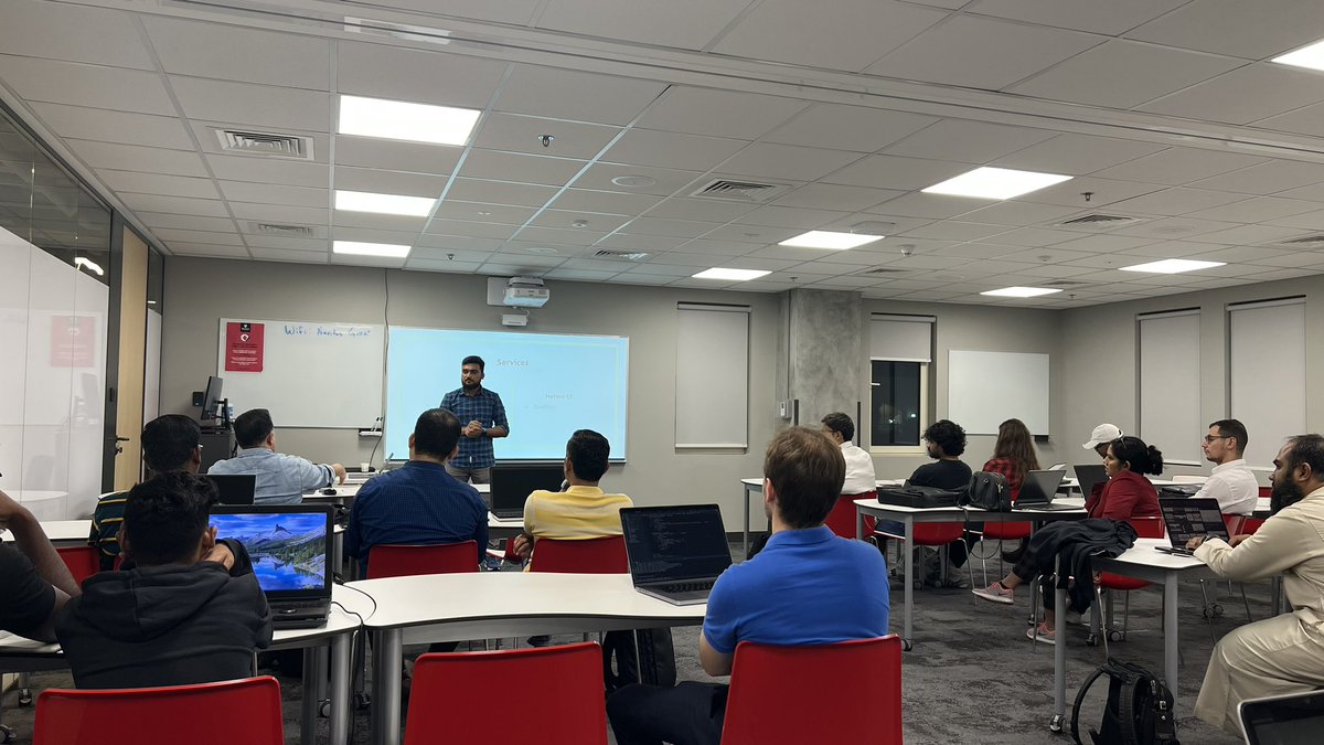 AWSDXB's tweet image. AWS UG Dubai #Serverless Workshop Meetup #25 at @MurdochUniDubai by @husynraj ☁️ #AWSusergroups #AWSLambda #Dubai #UAE 
@anaskhattar @_cloudranger @mirabeladd