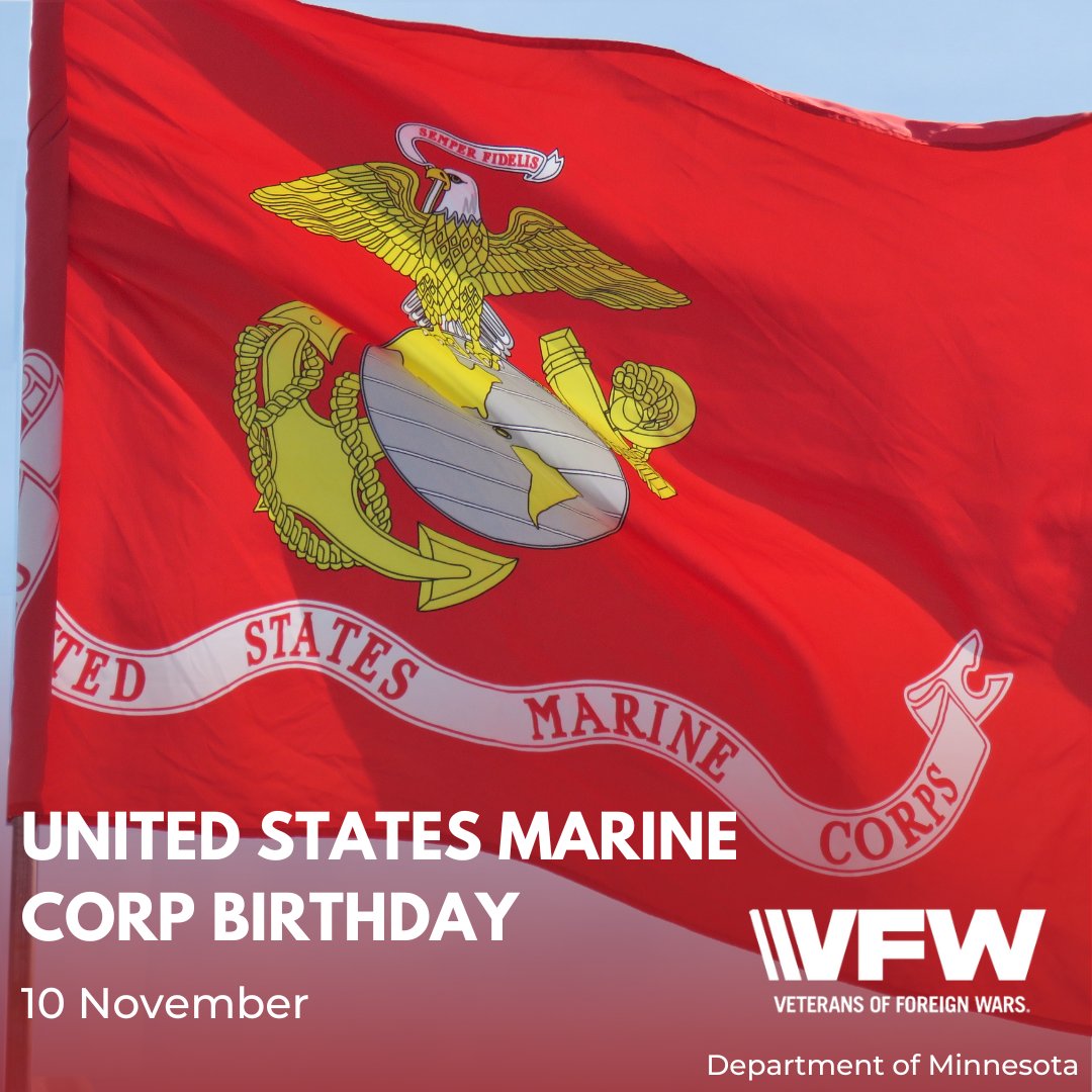 mnvfw's tweet photo. Happy Birthday to the Men and Women who earned their Eagle Globe and Anchor to become a part of the United State Marine Corp. Semper Fi!
#VFWSalute #USMC #EGA #MarineCorpBirthday https://t.co/ctMfoi7W2f
