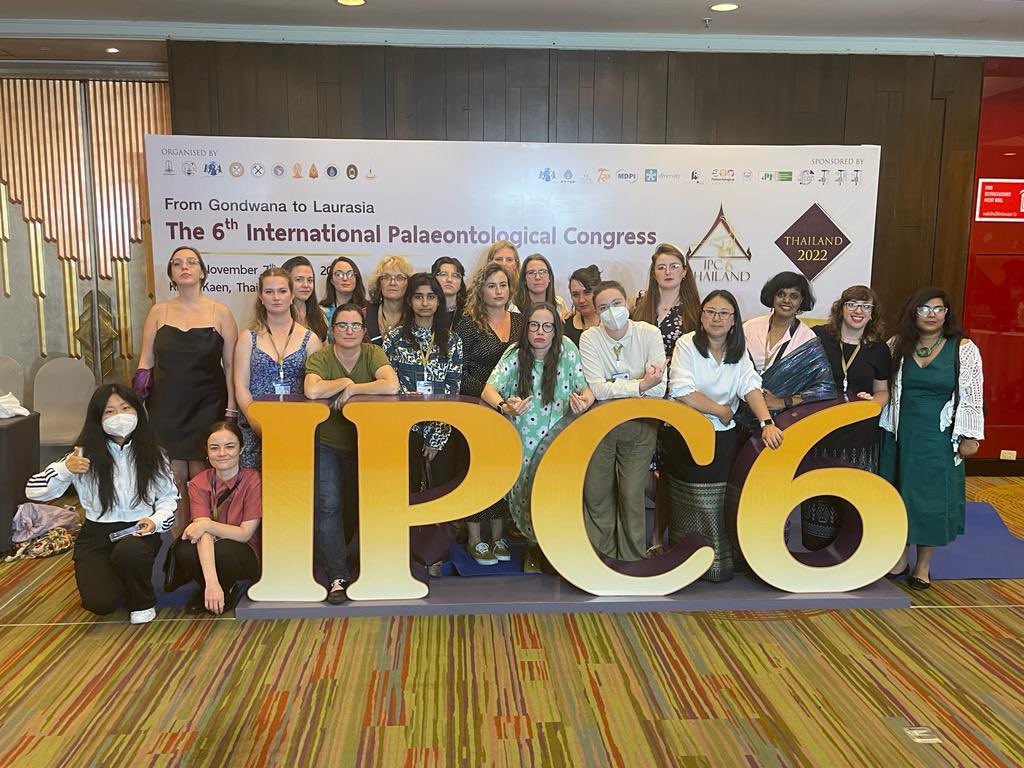 Referring to women as “the other gender” is dismissive and insulting. I can’t believe this was said in a speech at the #IPC6 dinner. I’m just gonna leave the logo here again. Thank you so much to everyone who has used it to show support for a more inclusive paleontology.