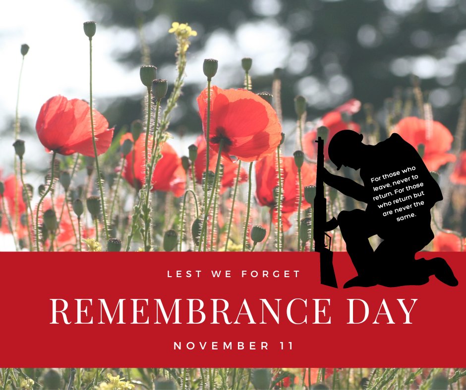𝑭𝒐𝒓 𝒕𝒉𝒐𝒔𝒆 𝒘𝒉𝒐 𝒍𝒆𝒂𝒗𝒆, 𝒏𝒆𝒗𝒆𝒓 𝒕𝒐 𝒓𝒆𝒕𝒖𝒓𝒏. 𝑭𝒐𝒓 𝒕𝒉𝒐𝒔𝒆 𝒘𝒉𝒐 𝒓𝒆𝒕𝒖𝒓𝒏 𝒃𝒖𝒕 𝒂𝒓𝒆 𝒏𝒆𝒗𝒆𝒓 𝒕𝒉𝒆 𝒔𝒂𝒎𝒆.

#lestweforget #RemembranceDay