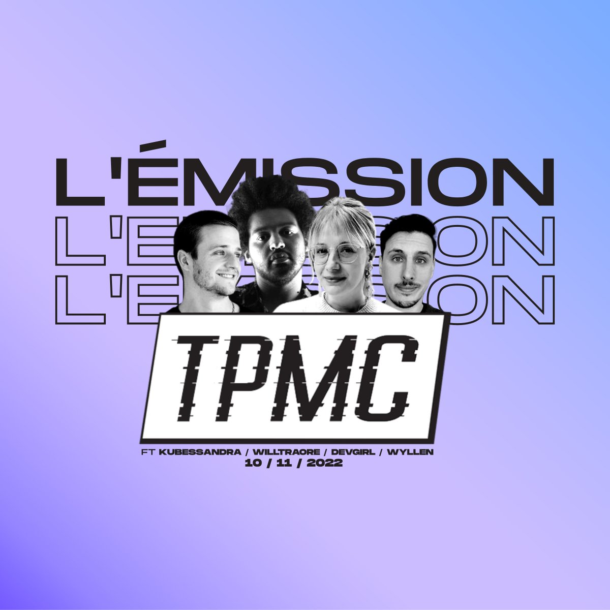 LaPauseDevTalk's tweet photo. Ce soir c'est émission TPMC Talk avec @_devgirl_ , @Kubessandra, @One_div et @willtraore 🚀

RDV à 21h30 sur Twitch⬇️
https://t.co/4yFw7WY9mm https://t.co/RA4ZG2kjst
