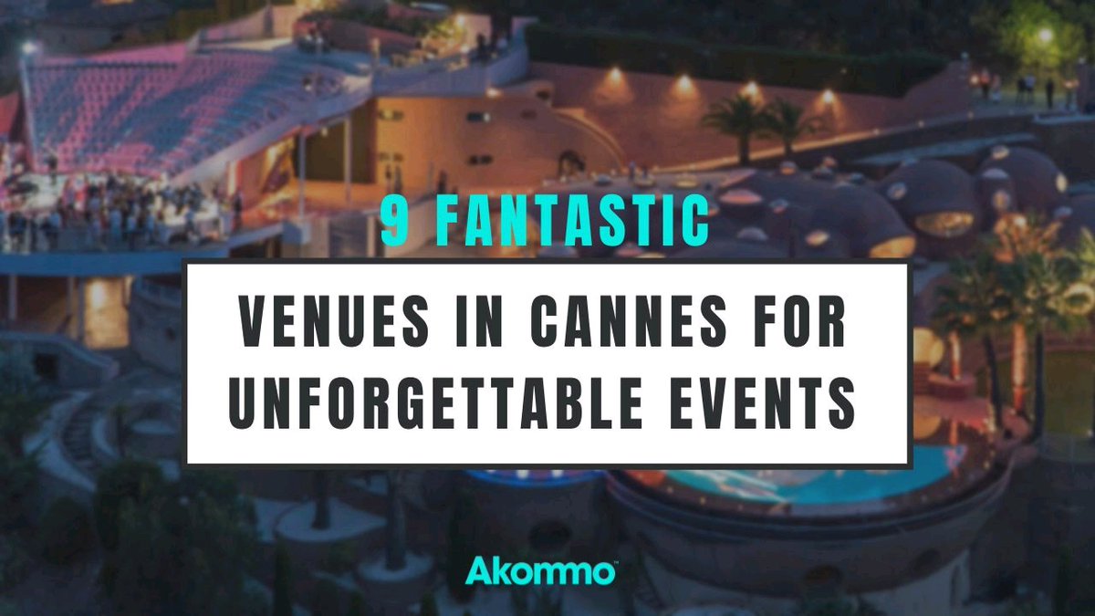 Looking for unusual and inspiring venues in Cannes for your next corporate event? We have some recommendations that will leave you breathless!

Find them all here: akommo.com/blog/cannes/9-…