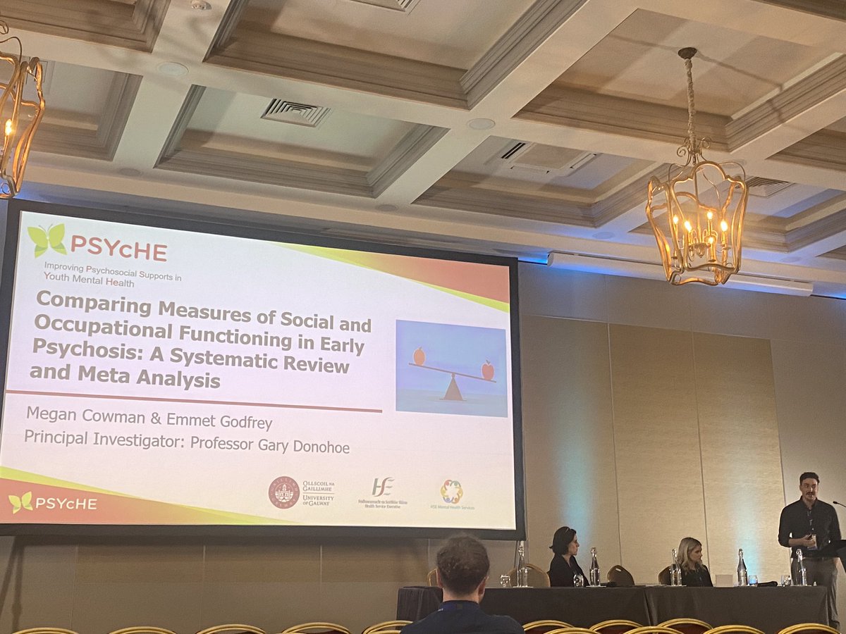 Hannah O'Leary (@hannaholeary7) on Twitter photo 👏🏻A very engaging presentation by <a href="/megan_cowman/">Megan Cowman</a> & <a href="/EmmetGodfrey/">Emmet Godfrey</a> of <a href="/uniofgalway/">Ollscoil na Gaillimhe | University of Galway</a> <a href="/PsychSocIreland/">Psychological Society of Ireland</a> #PSIConf22
💡They spoke about which measures of function are most sensitive to social impairment in early psychosis 👏🏻A very engaging presentation by <a href="/megan_cowman/">Megan Cowman</a> & <a href="/EmmetGodfrey/">Emmet Godfrey</a> of <a href="/uniofgalway/">Ollscoil na Gaillimhe | University of Galway</a> <a href="/PsychSocIreland/">Psychological Society of Ireland</a> #PSIConf22
💡They spoke about which measures of function are most sensitive to social impairment in early psychosis