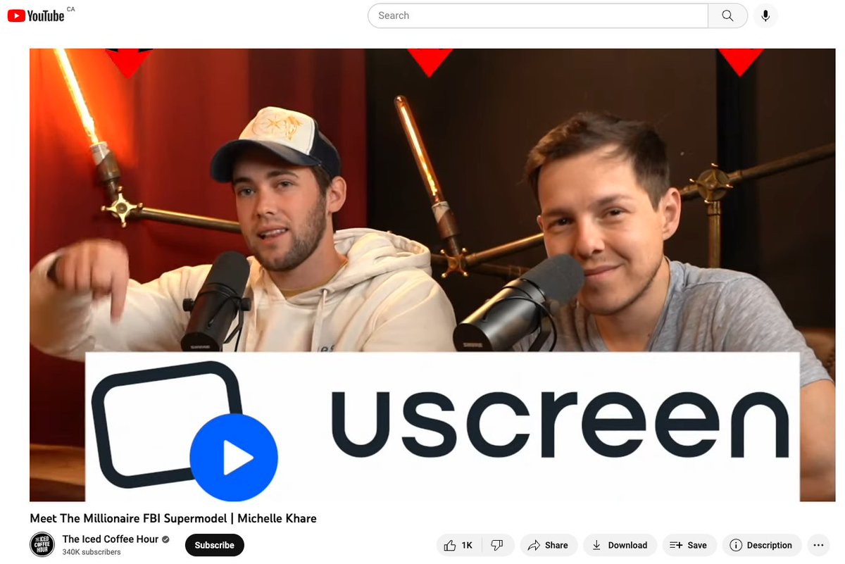 Rob Balasabas (@rob_balasabas) on Twitter photo Another fun first integration with <a href="/GrahamStephan/">Graham Stephan</a>, Jack Selby, and <a href="/uscreentv/">Uscreen</a> on "The Iced Coffee Hour" channel.
They had <a href="/MichelleKhare/">Michelle Khare</a> on as a guest for the episode, and her story is incredible!
Catch the episode here: youtu.be/O2wmQ-Smxcg Another fun first integration with <a href="/GrahamStephan/">Graham Stephan</a>, Jack Selby, and <a href="/uscreentv/">Uscreen</a> on "The Iced Coffee Hour" channel.
They had <a href="/MichelleKhare/">Michelle Khare</a> on as a guest for the episode, and her story is incredible!
Catch the episode here: youtu.be/O2wmQ-Smxcg