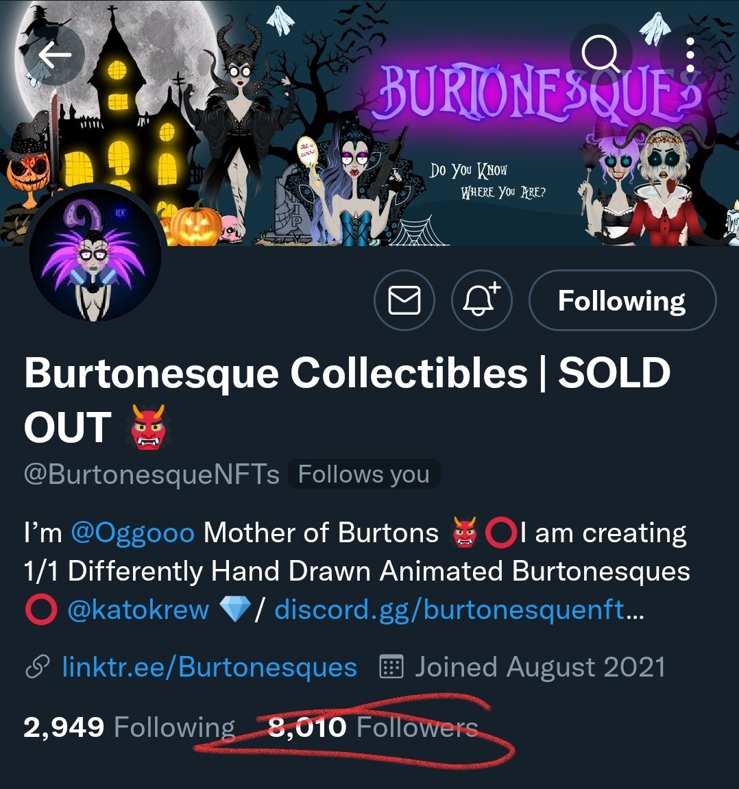 Kato (@realkatoog) on Twitter photo Congrats on 8k Followers ๐ฅ ๐ to my <a href="/BurtonesqueNFTs/">๐๐ฎ๐ซ๐ญ๐จ๐ง๐๐ฌ๐ช๐ฎ๐ โง|โง ๐๐ฒ ๐๐ ๐ ๐จ ๐น</a> fam โค๏ธ
We all been through crazy tough times together but our Burton & <a href="/katokrew/">KatoKrew</a> fam are always there for each other๐
Lfg ๐ฅ
#KatoKrew #KatoOGgo #OGCollective Congrats on 8k Followers ๐ฅ ๐ to my <a href="/BurtonesqueNFTs/">๐๐ฎ๐ซ๐ญ๐จ๐ง๐๐ฌ๐ช๐ฎ๐ โง|โง ๐๐ฒ ๐๐ ๐ ๐จ ๐น</a> fam โค๏ธ
We all been through crazy tough times together but our Burton & <a href="/katokrew/">KatoKrew</a> fam are always there for each other๐
Lfg ๐ฅ
#KatoKrew #KatoOGgo #OGCollective