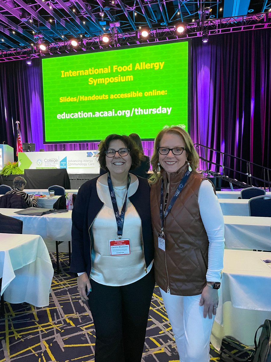 Planning on an amazing day at #ACAAI22 w/ @eleanorgarrow and @gratefulfoodie. It’s a great time to learn, absorb, & find inspiration with friends and colleagues. Great data so far at the International #FoodAllergy Symposium. #FAACT #FoodAllergies #Anaphylaxis #ShareTheFAACTs