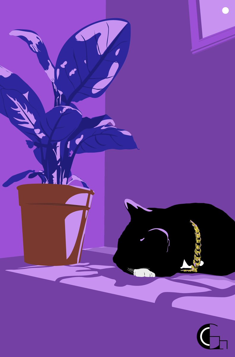“Cat Napz” 🐾💤

Come check it out this piece in person on Saturday at the Serenity Art Exhibit at Harold’s Plants 🌱 (12pm-4pm)

#digitalart #mentalbreak #mood #nolaartist #creative #color #mixedmedia #cat #catnaps #plants #houseplants #illustrator