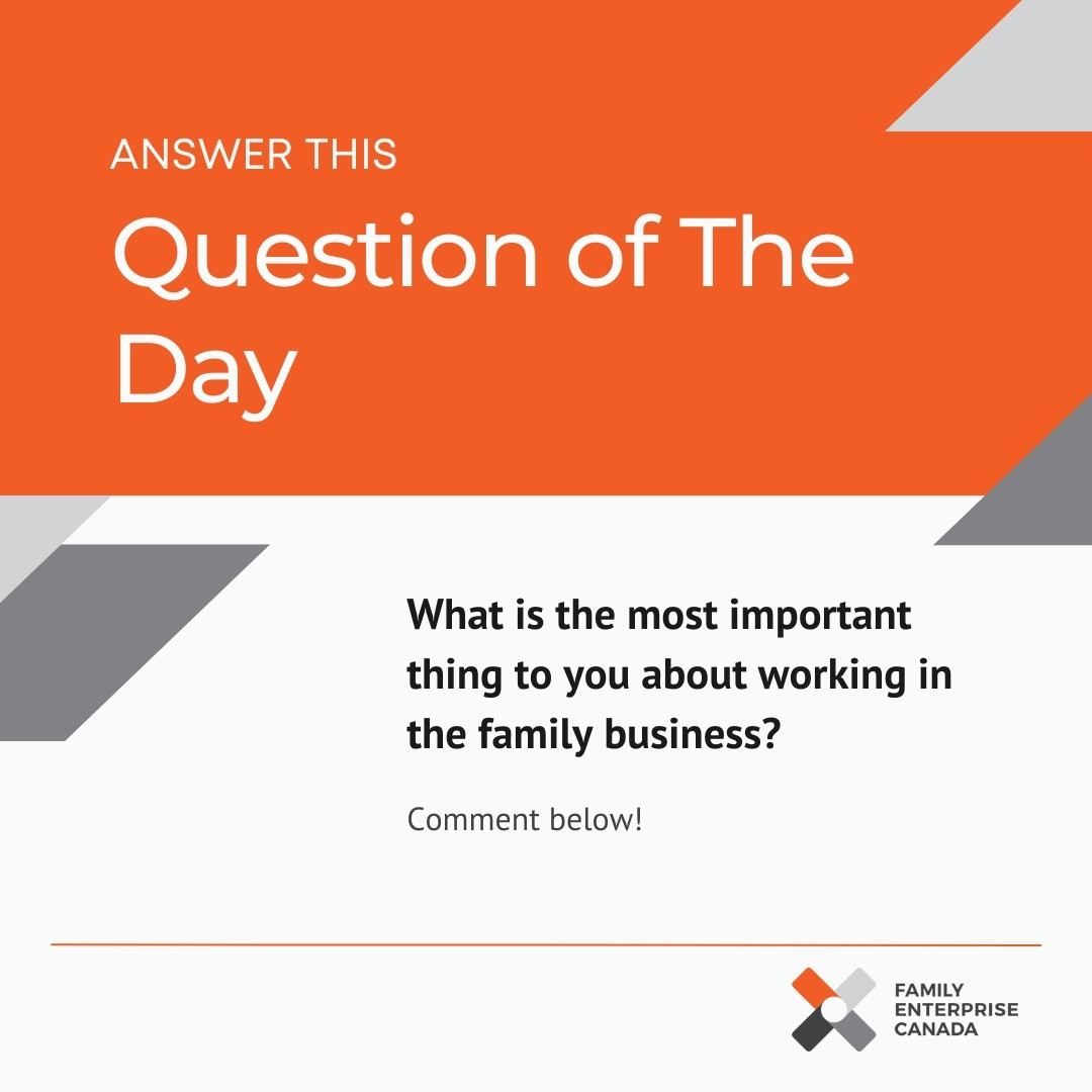What is the most important thing to you about working in the family business? Share with us in the replies! We're looking forward to hearing your responses!

#familybusiness #nextgen #localstory