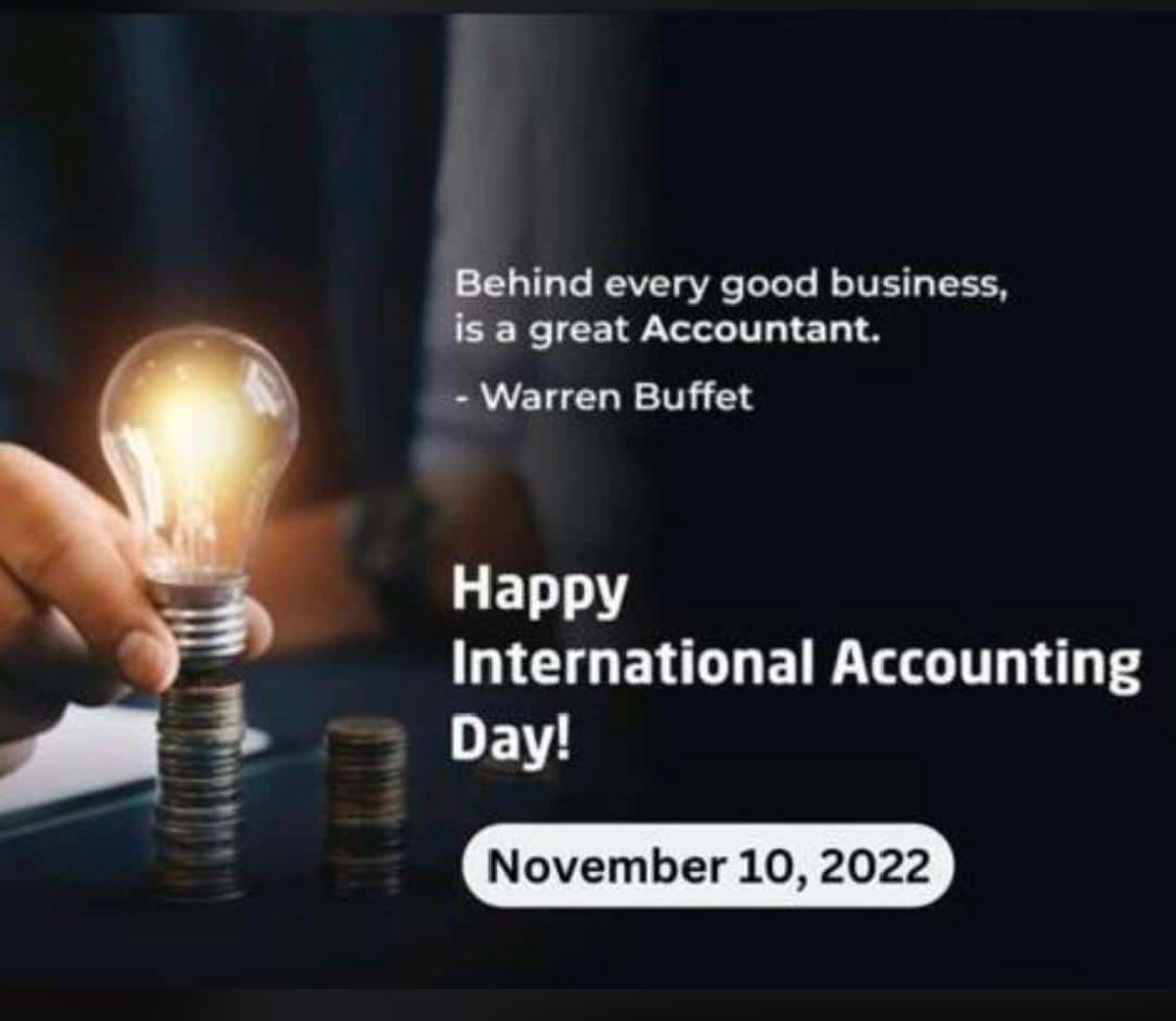 Happy international accounting day..