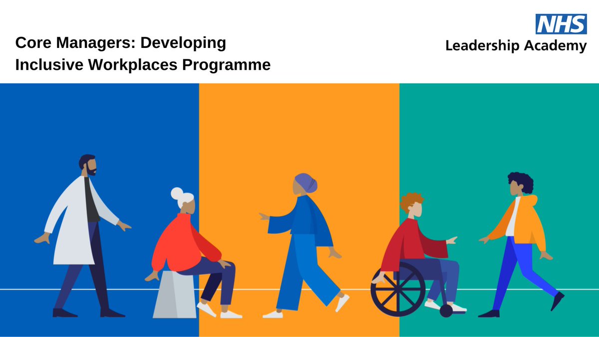 NHSLeadership's tweet photo. NEW free programme for healthcare managers and supervisors looking to develop core inclusive leadership skills.

Click here to apply: https://t.co/q7CcGs4120 #HealthcareLeaders https://t.co/zIHQY6tz7Z