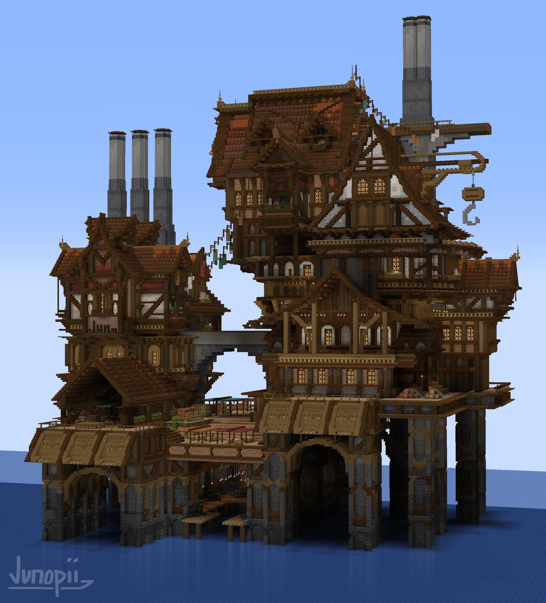 "Rookmere Harbor"
Built by myself &amp; <a href="/shovel241/">shovel241</a> 
#minecraftbuilds #minecraft建築コミュ #minecraft