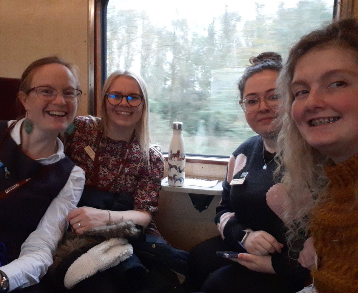 80% of Nenescape team on the train <a href="/N_V_R/">Nene Valley Railway</a> (the other 20% is on the seat behind! 😆) we're on the tracks to the end of the conference!
