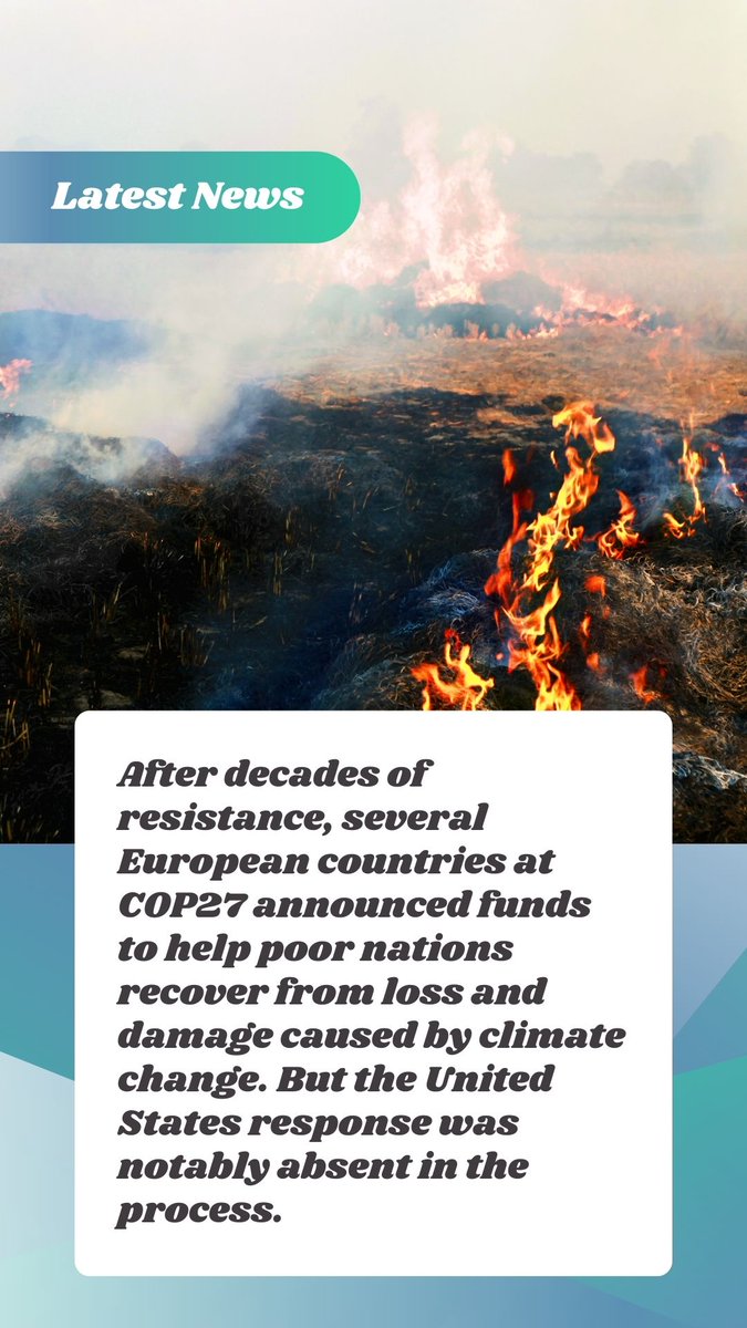 theGREENprogram's tweet image. We&apos;ve had some recent developments at COP 27 and wanted to share them with you! Check out the swipe throughs and let us know what you want to see come from this year&apos;s annual meeting!