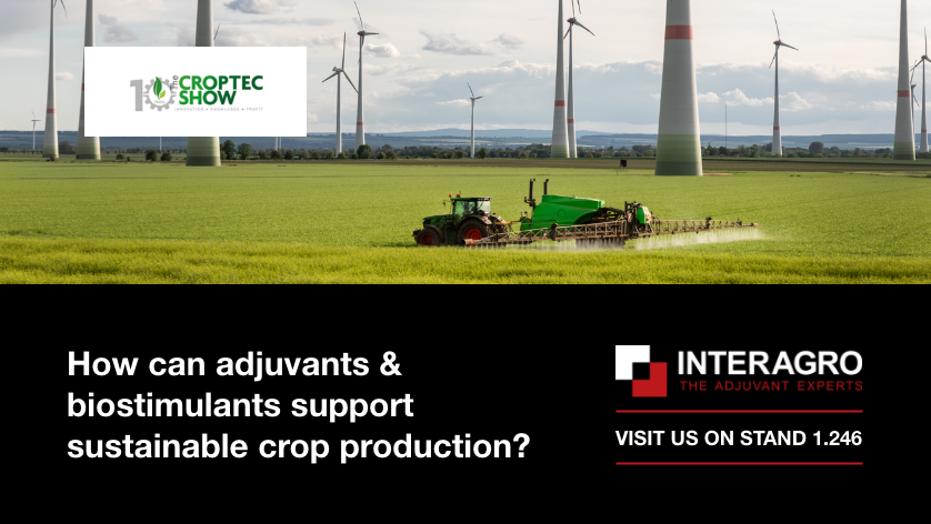CropTecShow's tweet photo. Heading to #CropTec22?
Visit #adjuvant & #biostimulant experts @InteragroUK in Hall 1, stand 1.246 to explore the latest innovations helping to support #sustainable crop production.
#Pushingperformance
https://t.co/JA2nDYwnhr https://t.co/Tf3iIhGcqc