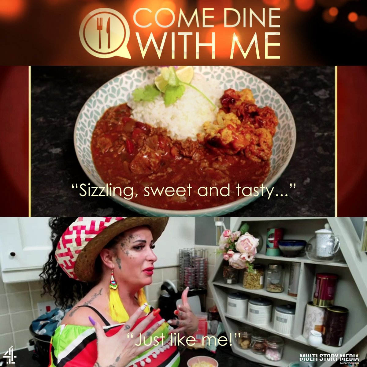 🇲🇽 Lisa's hoping a taste of Mexican in Merseyside will get her the win tonight, will she top the leaderboard? #ComeDineWithMe on Channel 4 at 5:30pm!