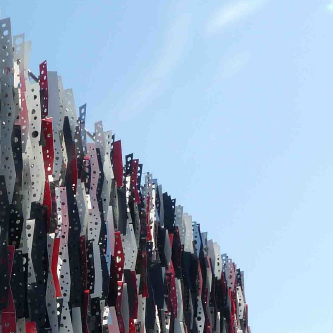 ALLDesign1's tweet image. A car park with the aLL Design treatment. 

The panels were designed to be cut from a standard sheet of recycled aluminium with minimal waste during construction.

#alldesign 
#makelifebetter 
#knocknothingdown
#streetcreatures