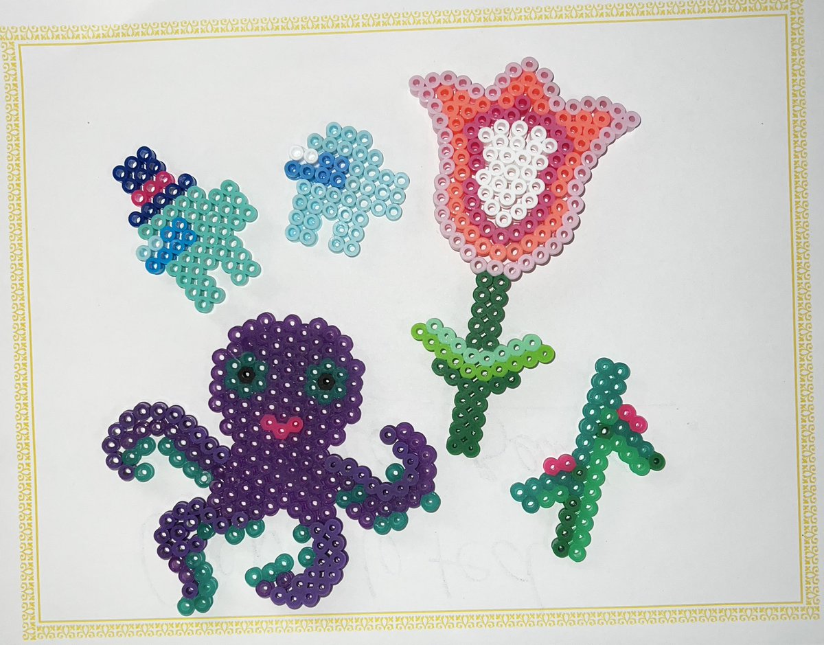 NaiserLib's tweet image. Mustang Perler Bead projects. These are just a few of many Mustang Perler creations. So fun! #DMSMustangs #DMSLib #HaysLib #DMSMakerspace