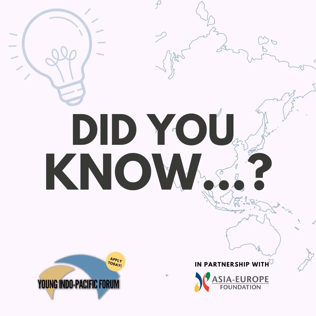 yipforum's tweet photo. ๐กDid you know THIS about the Indo-Pacific?
There's only one day left to apply for joining the Young Indo-Pacific Forum!
Check out our profile for more information #YIPF #YIPF2022 https://t.co/NlTUiFeYgl